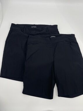 Set of 2 Hilary Radley L Bermuda Shorts Minimalist Quiet Luxury Business Casual
